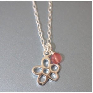Flower Sterling Silver Necklace 